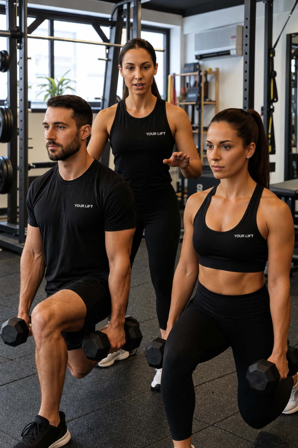 Treino a pares no estúdio Your Lift