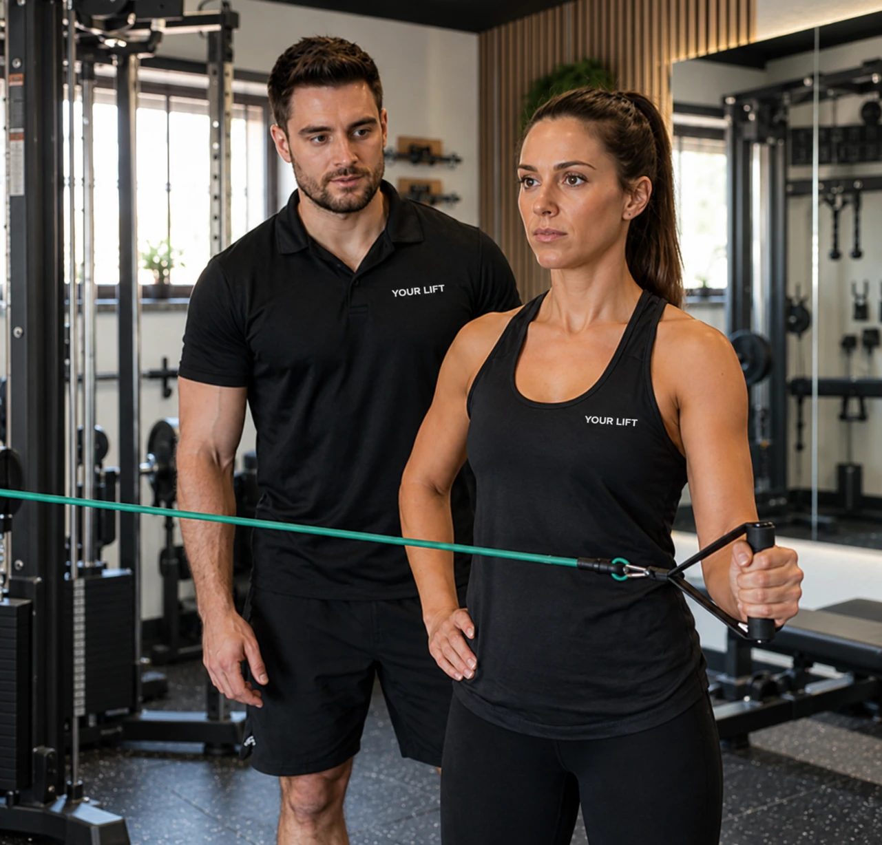 Orientação técnica durante um exercício no Your Lift
